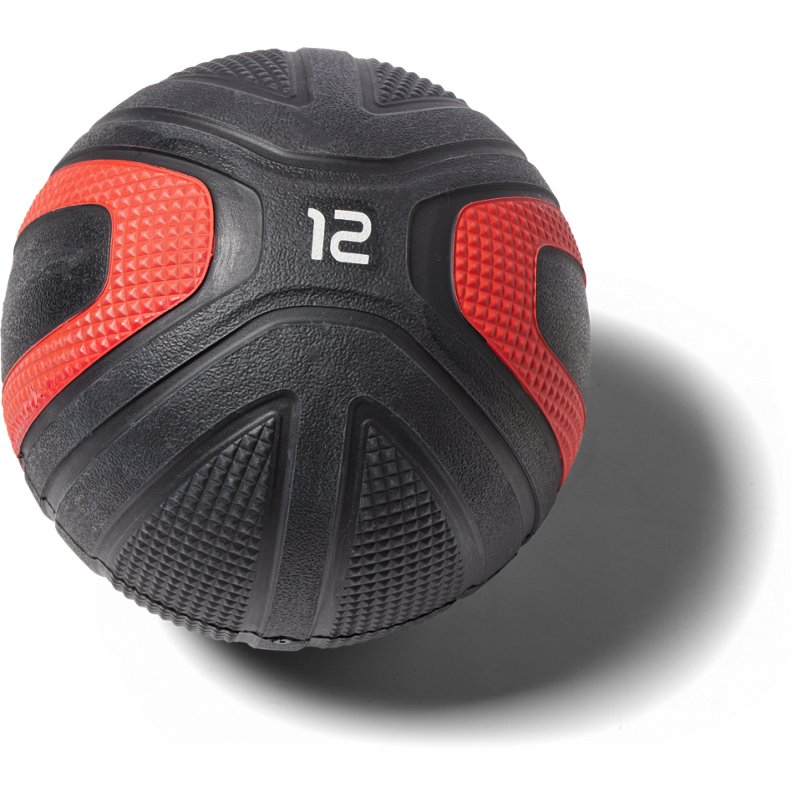 BCG 2.0 12 lb Medicine Ball Red Bright, 12 Lbs - Hand Exer. Equip. at Academy Sports