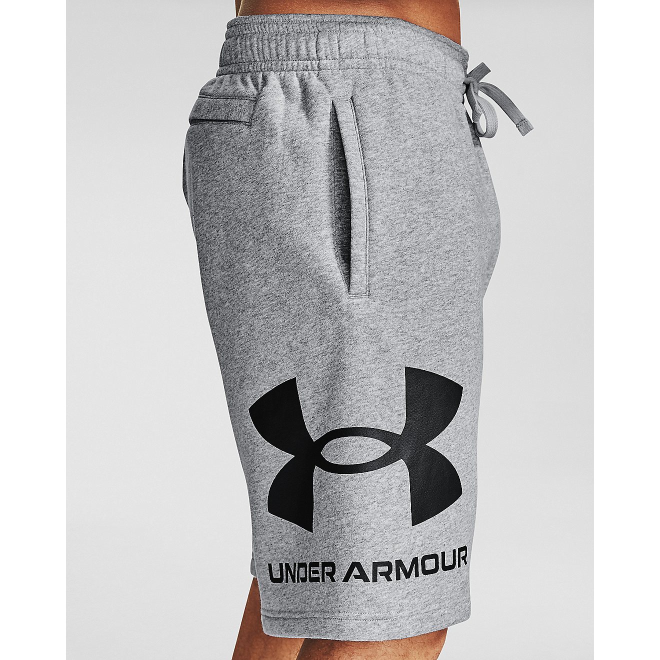 Under Armour Men's Rival Fleece Large Logo Shorts 10 in                                                                          - view number 2