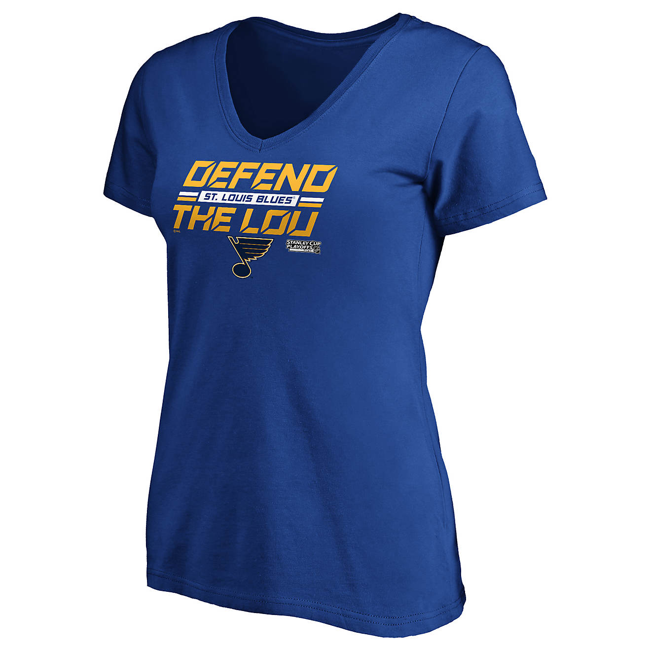 NHL St. Louis Blues Women's 2020 Stanley Cup Playoffs Bound Tilted Ice T-shirt                                                   - view number 1