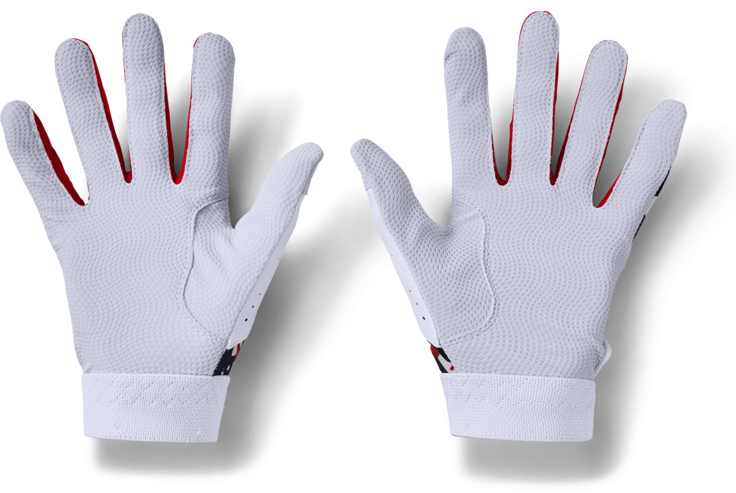 Youth Under Armour Clean Up Batting Gloves – WHITE – CSC