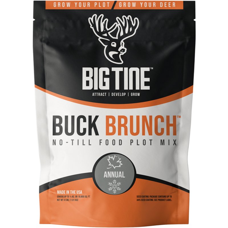 Big Tine 4 lb. Buck Brunch Food Plot Mix - Game Feed And Supplmnts at Academy Sports