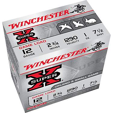 Winchester Super-X Lead Shot Dove & Game Load 12 Gauge Shotshells - 25 Rounds                                                   