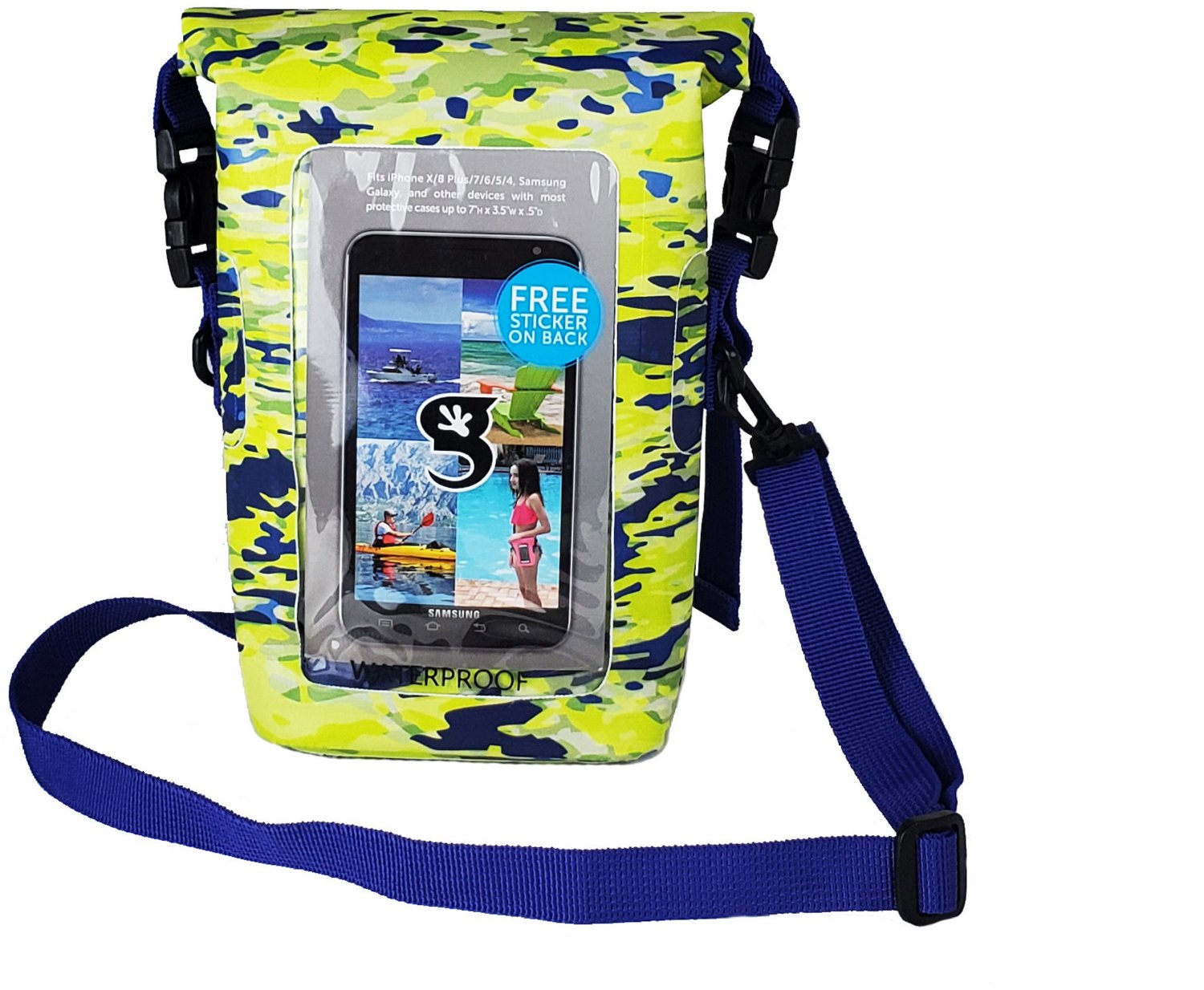 geckobrands Waterproof Mahi geckoflage Phone Tote Bag Academy