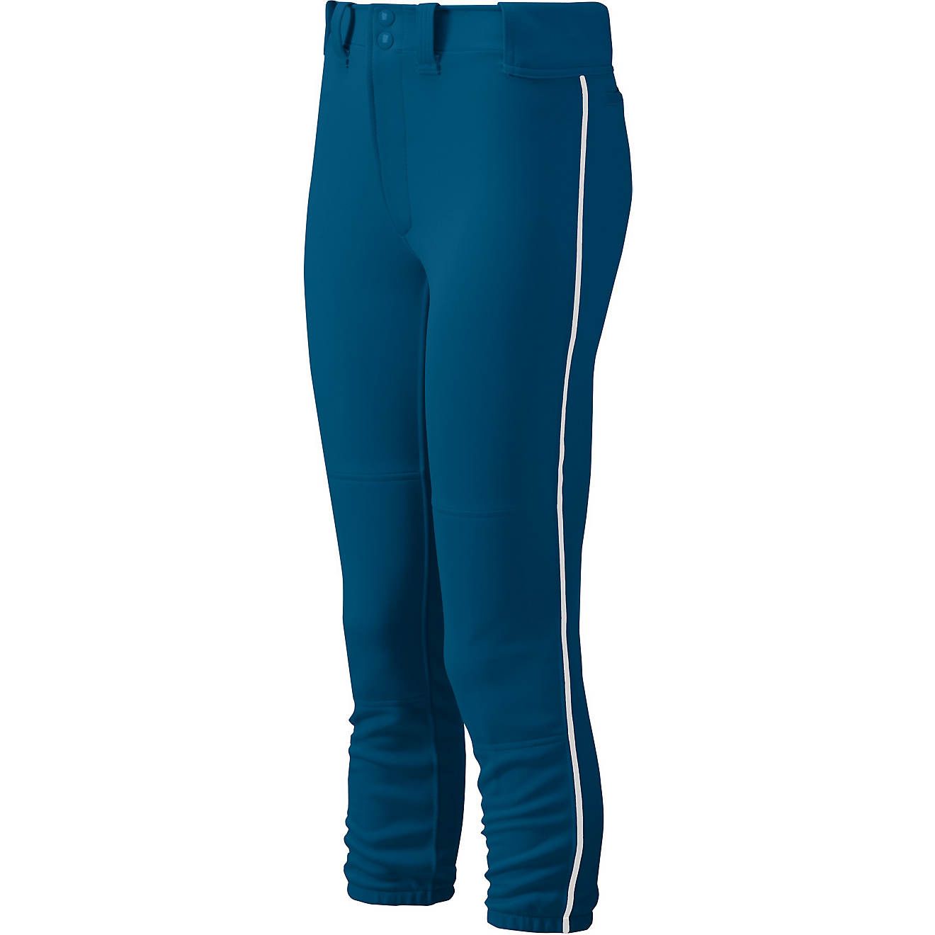 Mizuno Girls' Belted Piped Softball Pants                                                                                        - view number 1