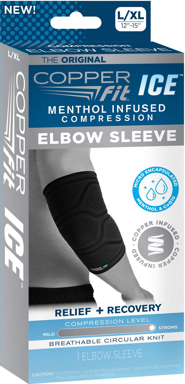 Copper Fit ICE Unisex Elbow Compression Sleeve Infused with