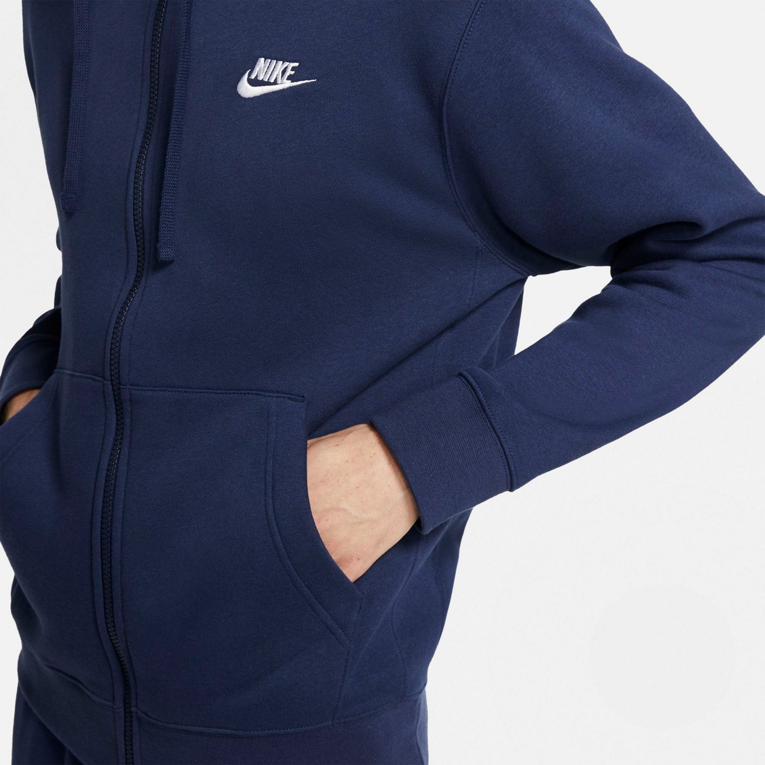 Nike Men's Sportswear Club Fleece Full-Zip Hoodie                                                                                - view number 4