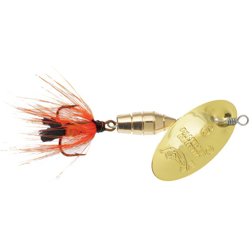 Panther Martin Fly Spinner - 1/4 oz - Gold/Orange