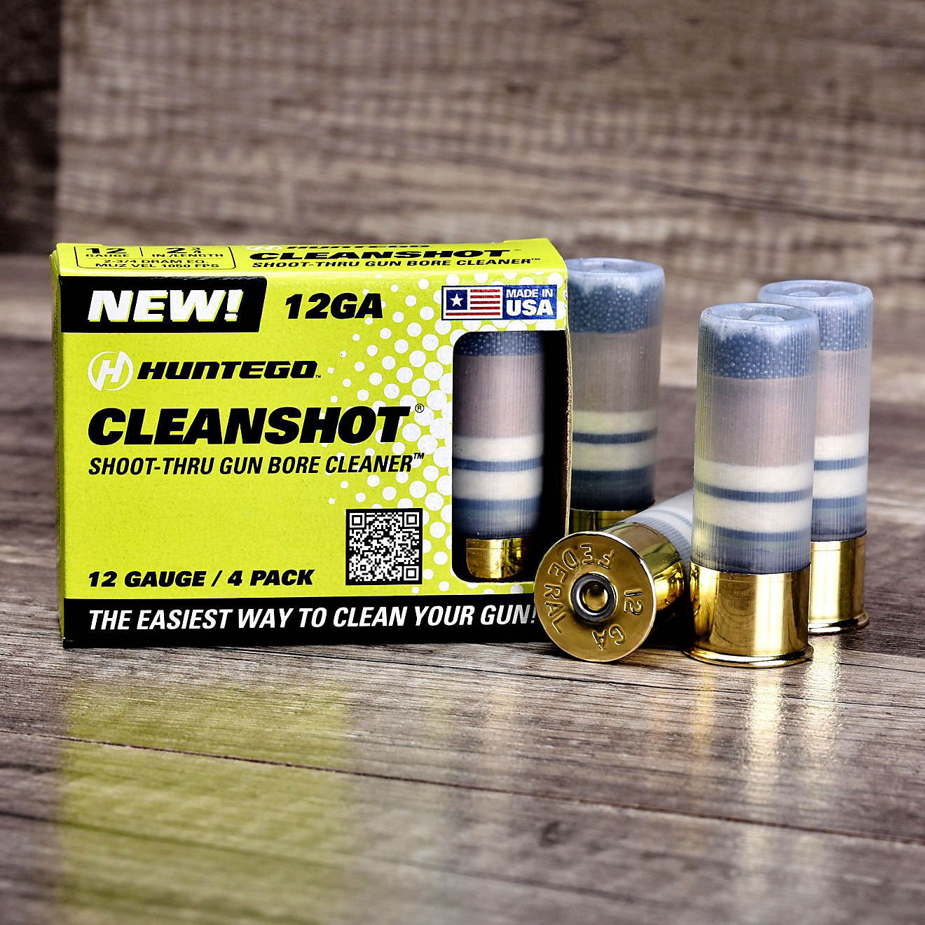 Huntego CleanShot® 12 Gauge Bore Cleaners 4-Pack                                                                                - view number 1