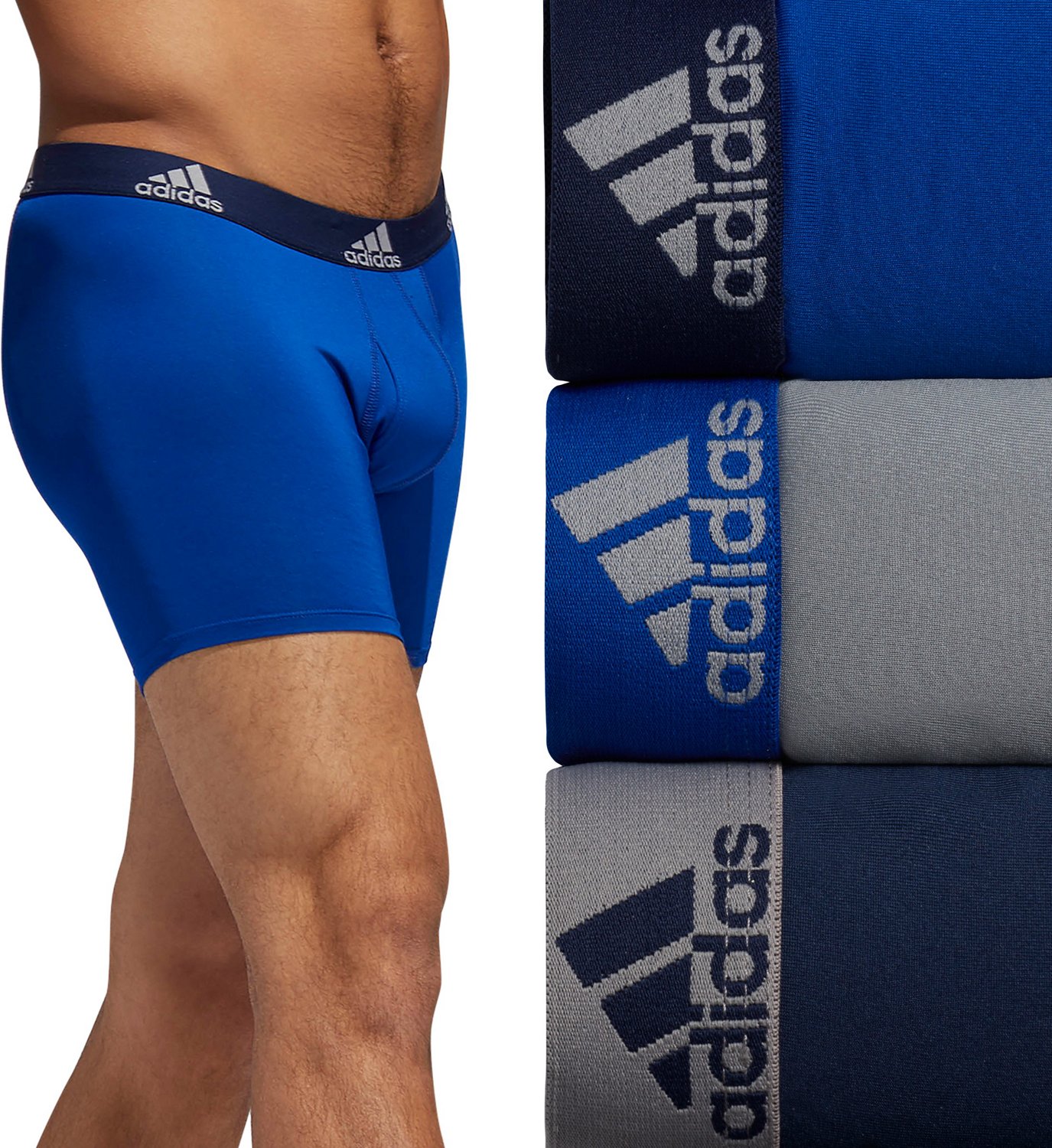 adidas Mens Performance Long Boxer Brief Underwear (3-Pack) Boxed :  : Clothing, Shoes & Accessories