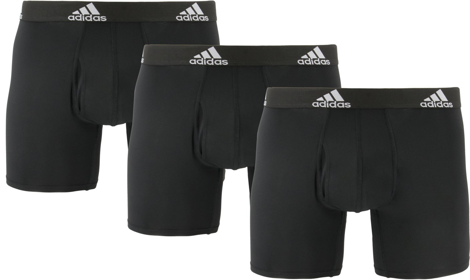 adidas Men's Performance Trunk Underwear (3-Pack), Black/Team