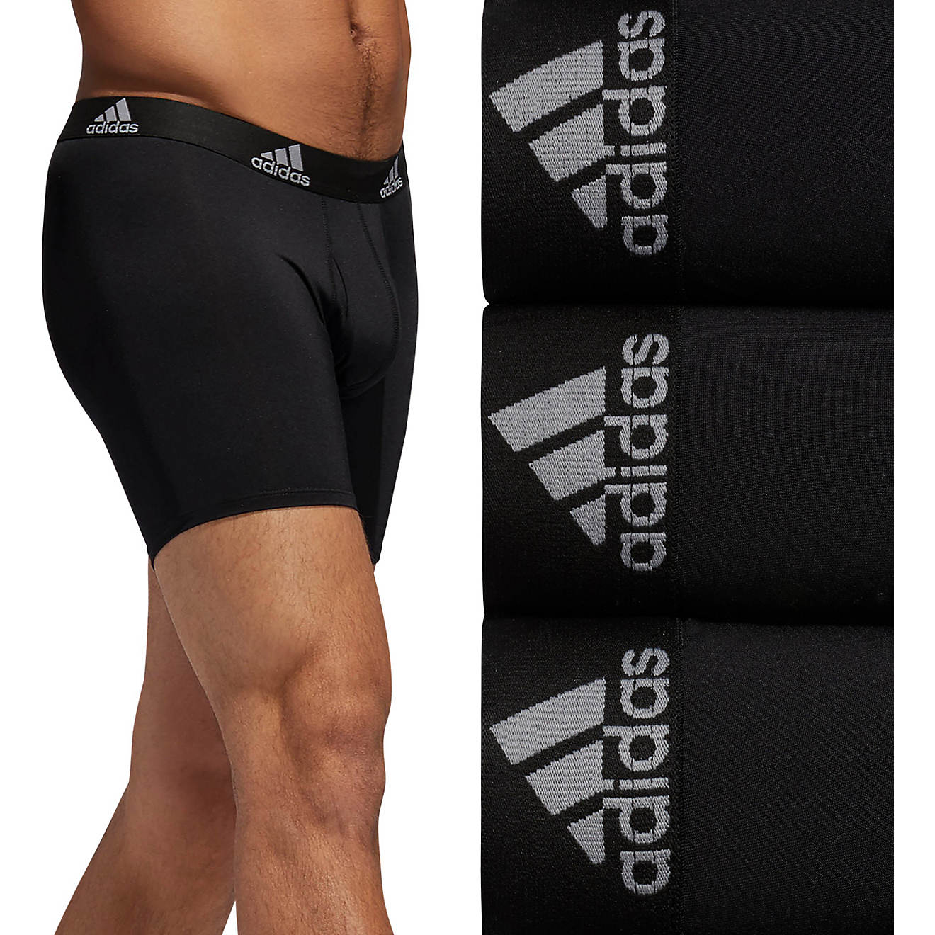Adidas Men's Performance Boxer Briefs 3-Pack                                                                                     - view number 1