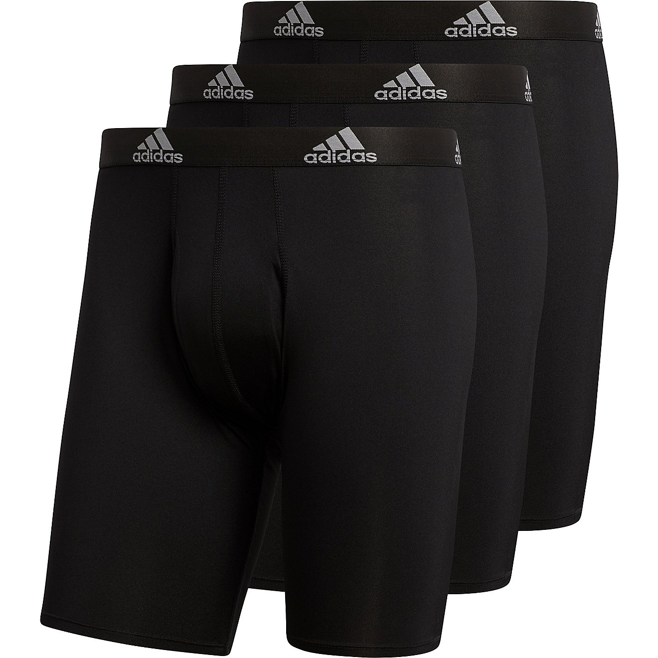 adidas Men's Performance Long Boxer Briefs 3-Pack                                                                                - view number 6