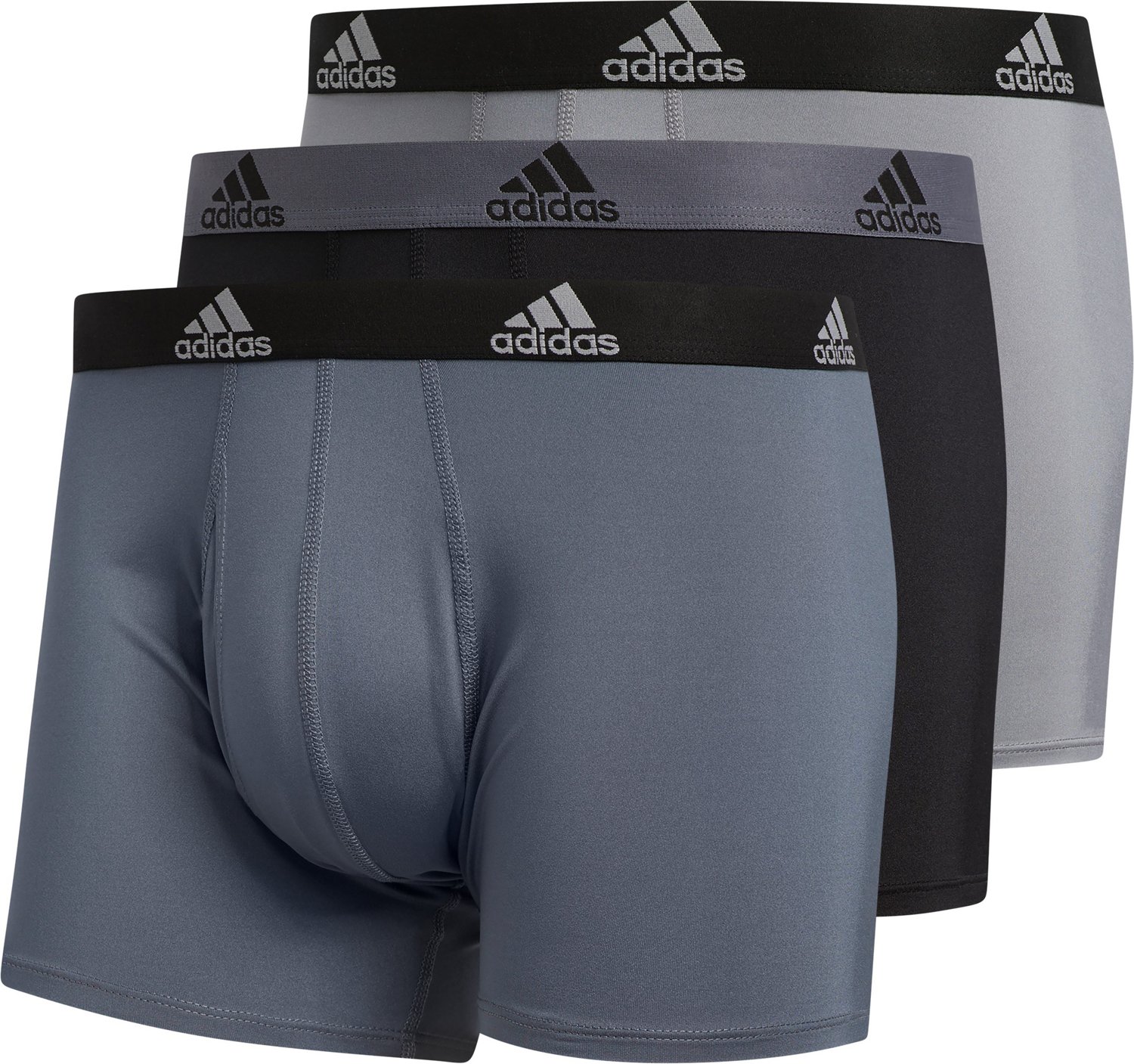 Perforar llamar Muelle del puente Adidas Men's Performance Trunks Briefs 3-Pack | Academy