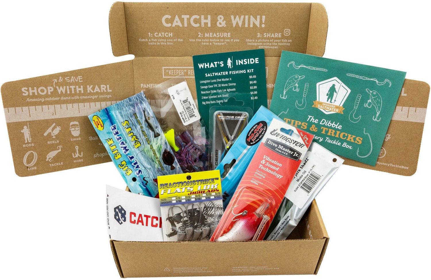 Trout Mystery Tackle Box contents for June - Tackle and
