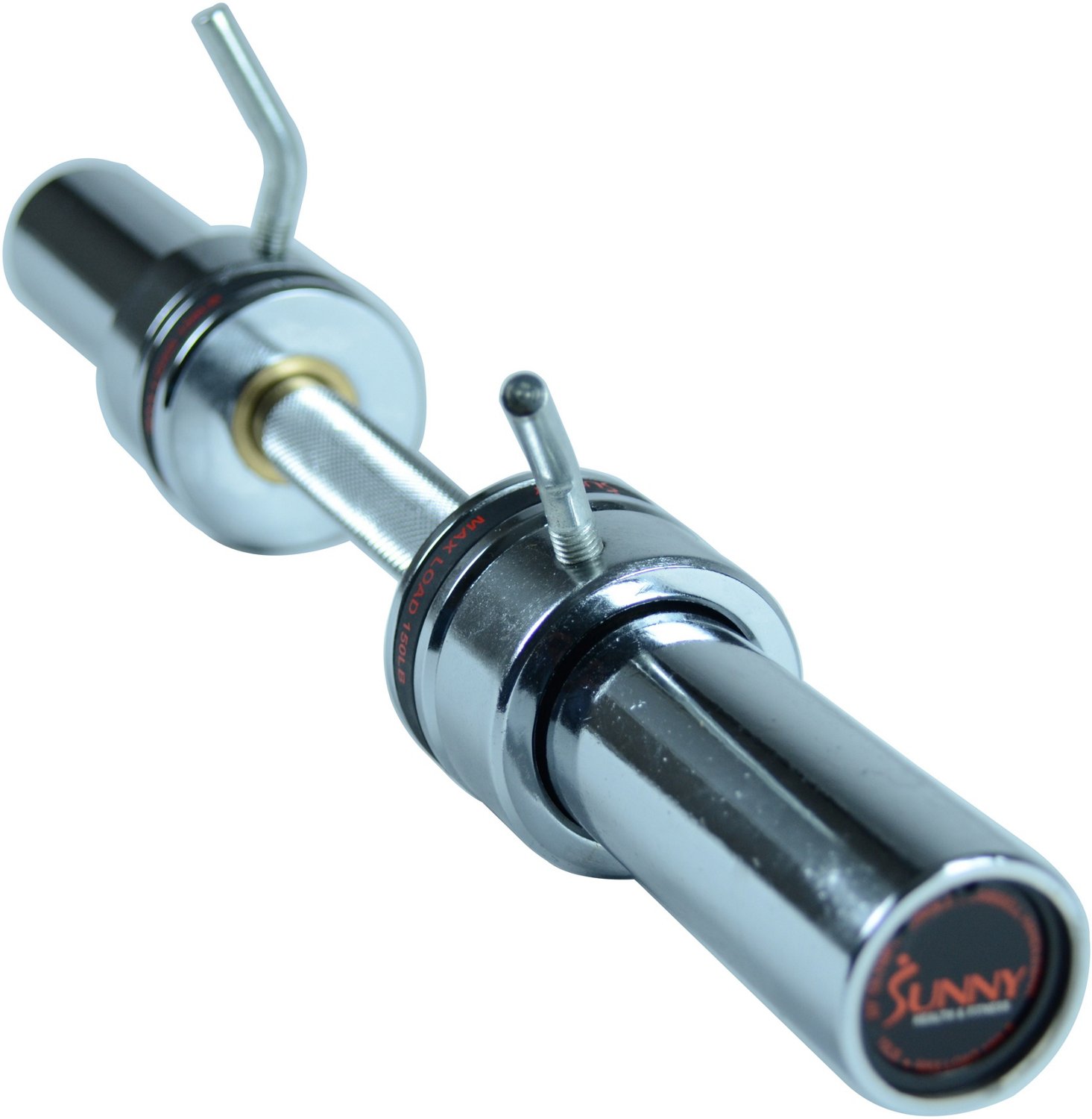 Sunny Health & Fitness 20 in Olympic Single Dumbbell Handlebar with Ring Collars - view number 3