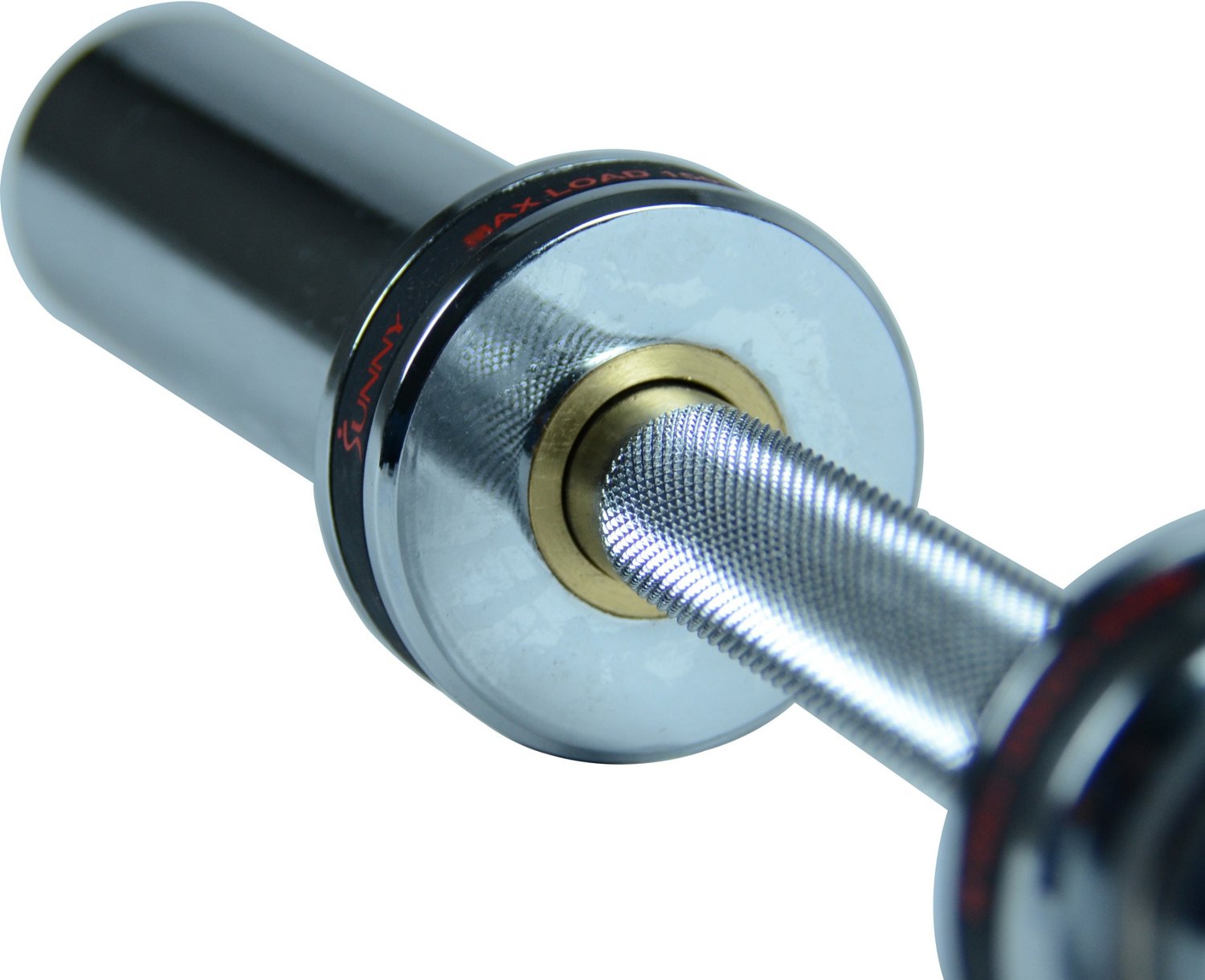 Sunny Health & Fitness 20 in Olympic Single Dumbbell Handlebar with Ring Collars - view number 4