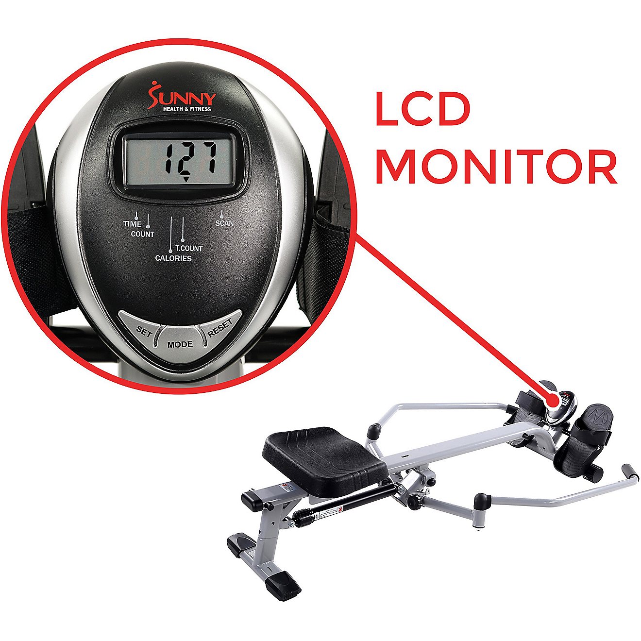 Sunny Health & Fitness Full Motion Rowing Machine                                                                                - view number 15