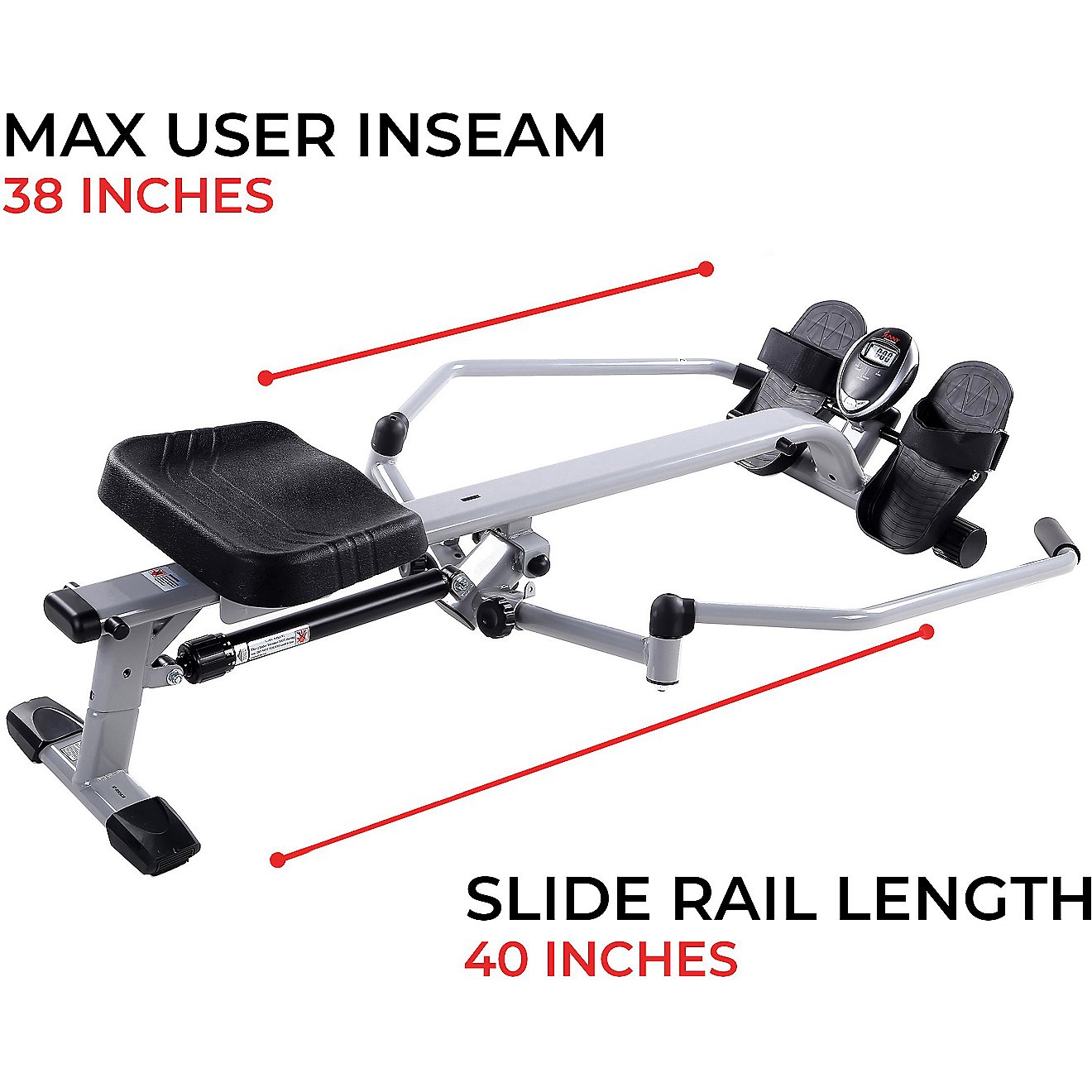 Sunny Health & Fitness Full Motion Rowing Machine                                                                                - view number 17