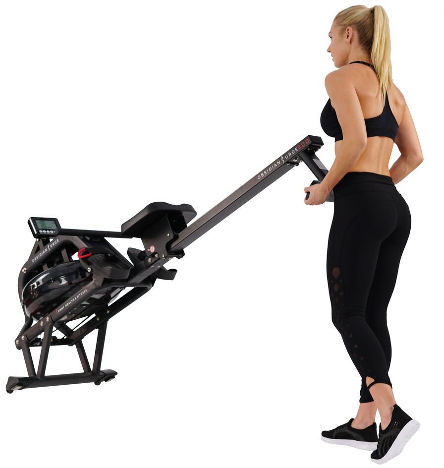 Sunny Health & Fitness Obsidian Surge Water Rowing Machine - view number 4