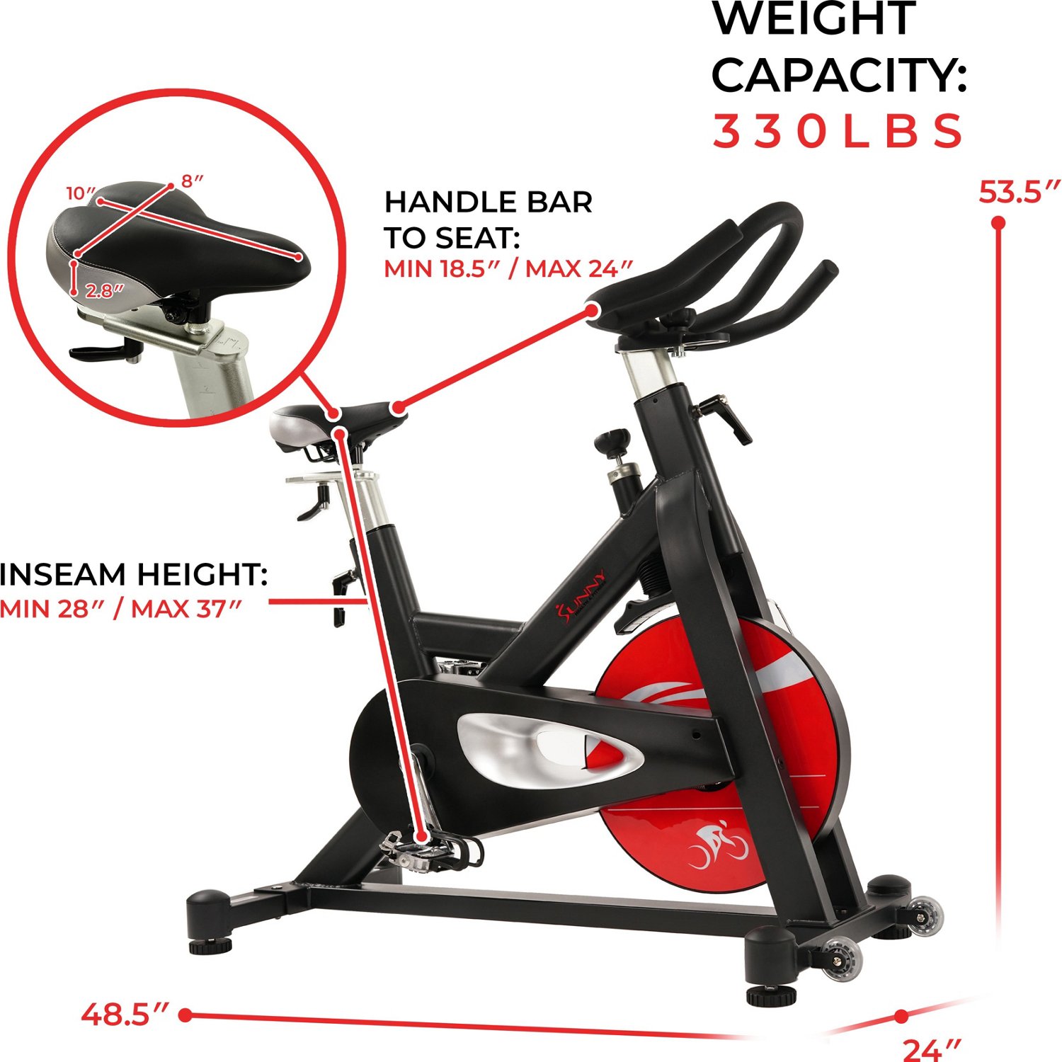 Sunny health & fitness magnetic belt drive indoor cycling bike review hot sale