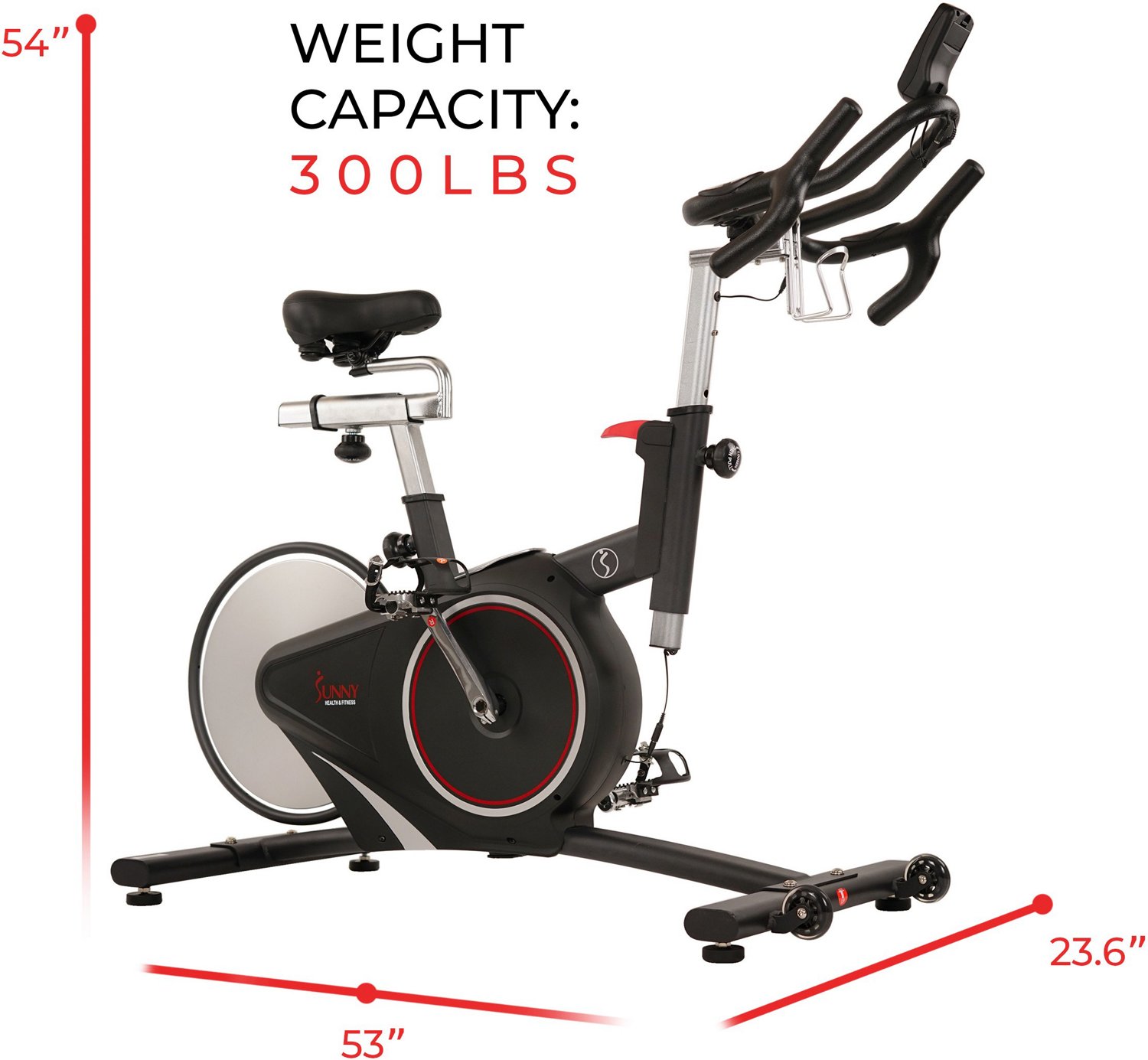 Sunny Health & Fitness SF-B1709 Magnetic Belt Rear Drive Indoor Cycling Bike - view number 2