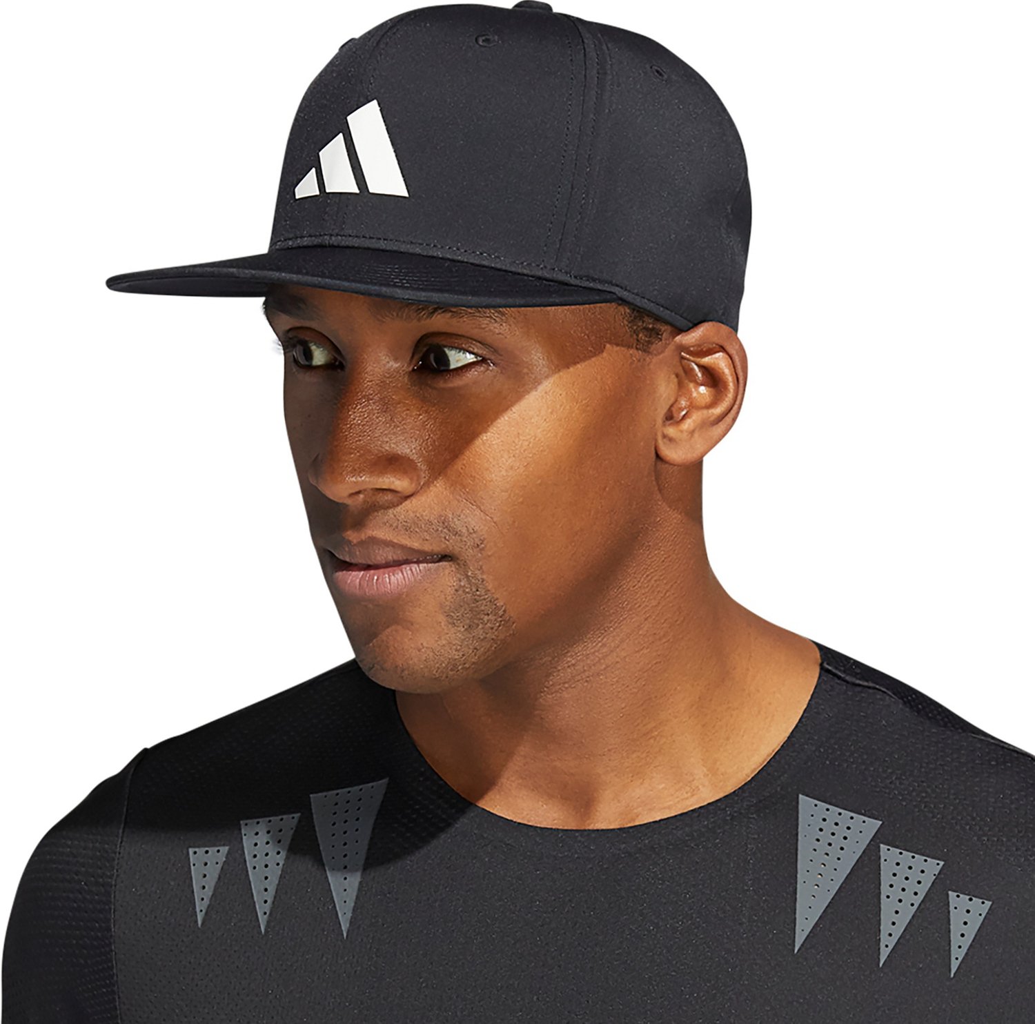 adidas Men s 3 Bar Snapback Cap Free Shipping at Academy