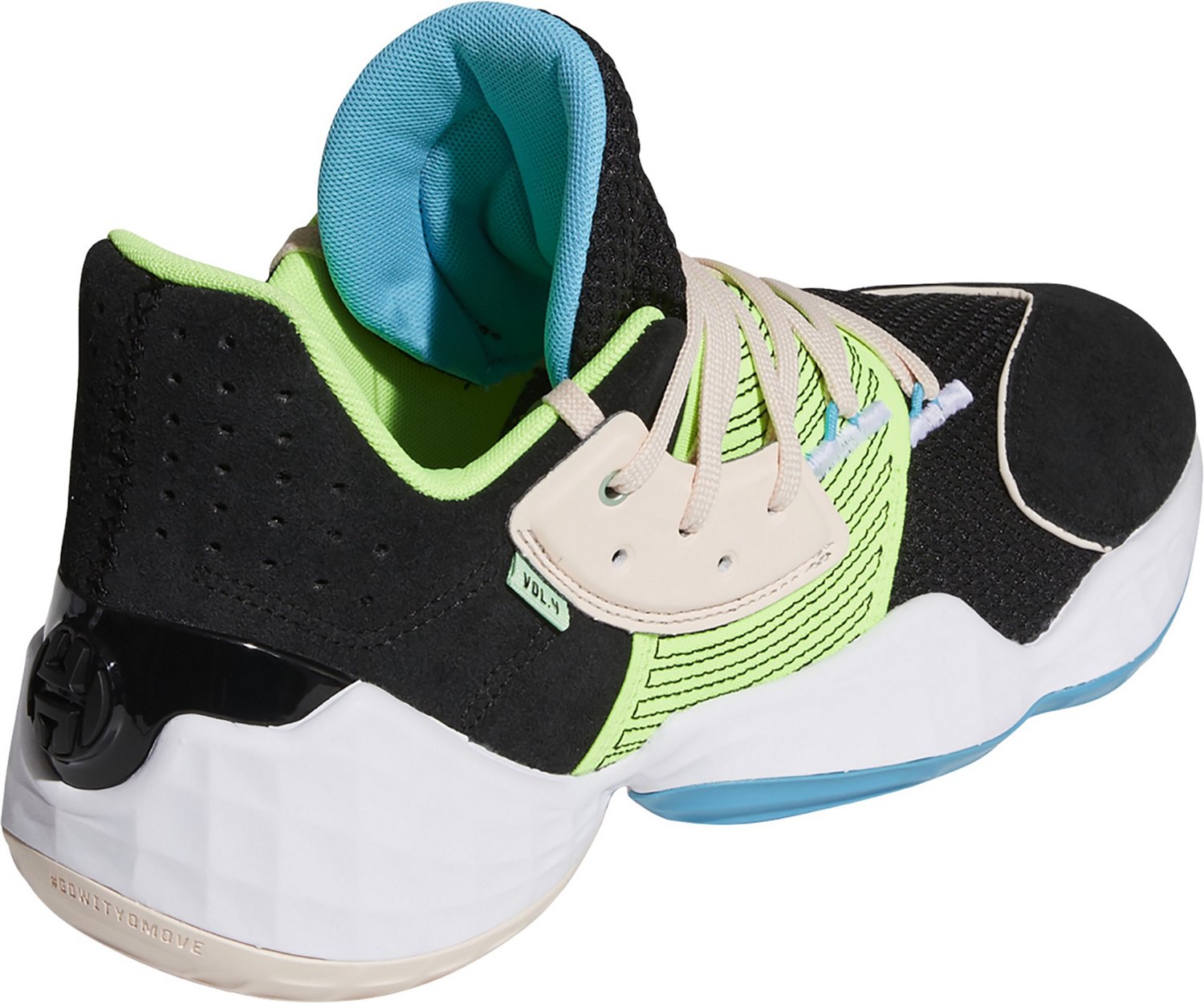 adidas Adults' Harden Vol. 4 Basketball Shoes                                                                                    - view number 4
