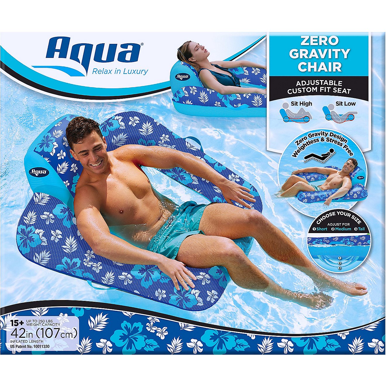 Aqua-Leisure Zero Gravity Printed Pool Float Chair                                                                               - view number 3