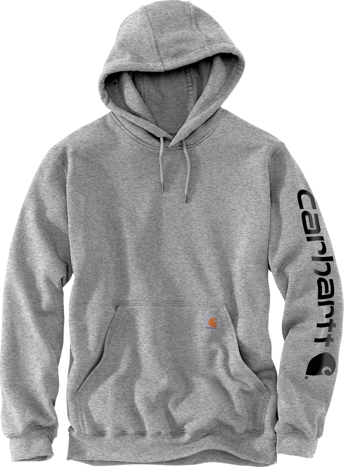 Carhartt Men's Loose Fit Midweight Signature Sleeve Logo Hooded Sweatshirt - view number 2