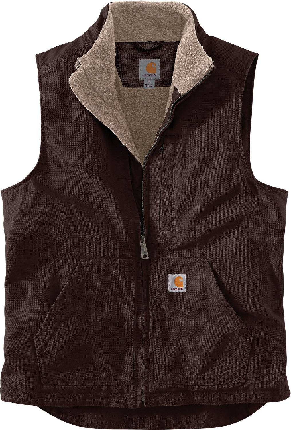 Carhartt Men's Sherpa Lined Mock Neck Vest | Academy