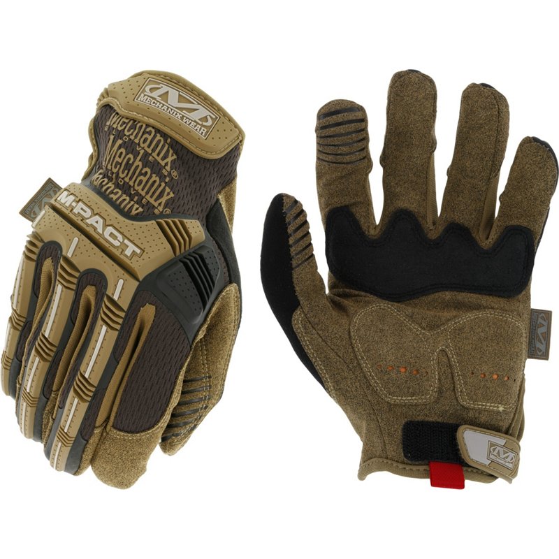 Mechanix Wear Men's M-Pact Gloves Brown/Black, X-Large - Work Headwear/Accessories at Academy Sports