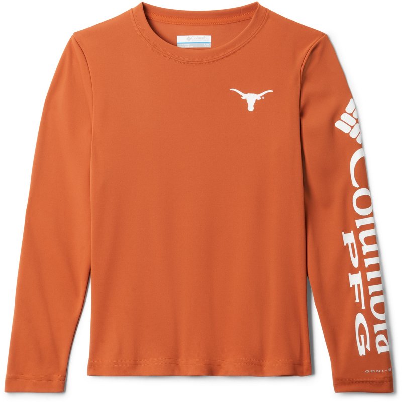 Columbia Sportswear Boys' University of Texas Terminal Tackleâ¢ Long Sleeve T-shirt