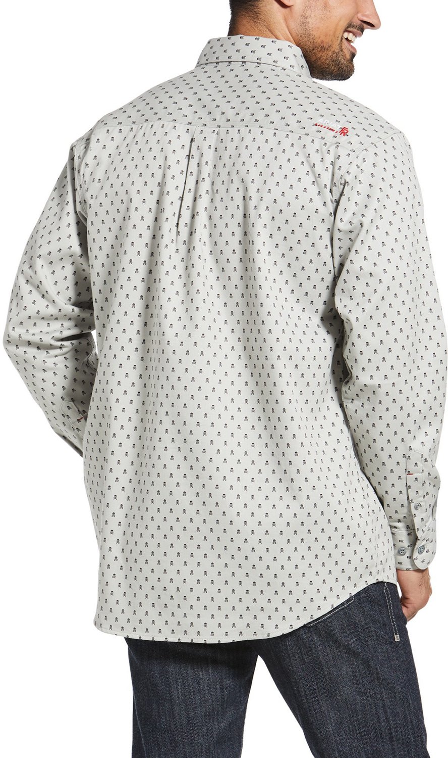 Ariat Men's FR Calico Jack Button-Down Work Shirt - view number 4