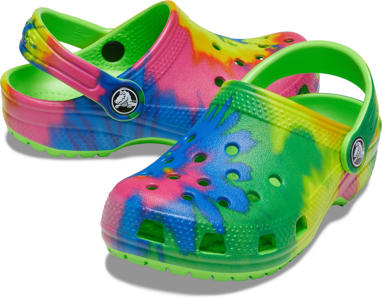 Crocs Kids' Classic Tie-Dye Graphic Clogs | Academy