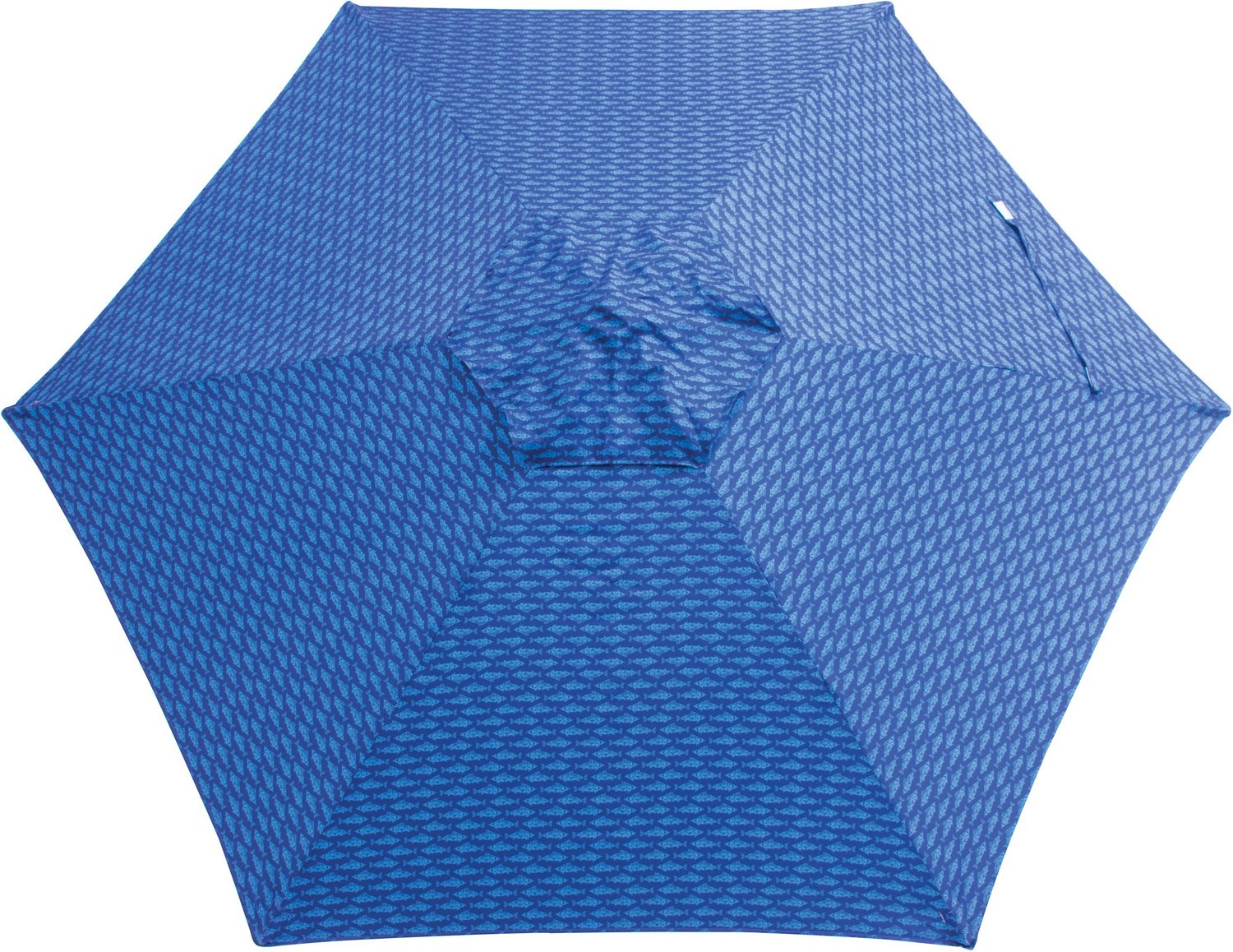 Rio 7 ft Blue Fish Market Beach Umbrella