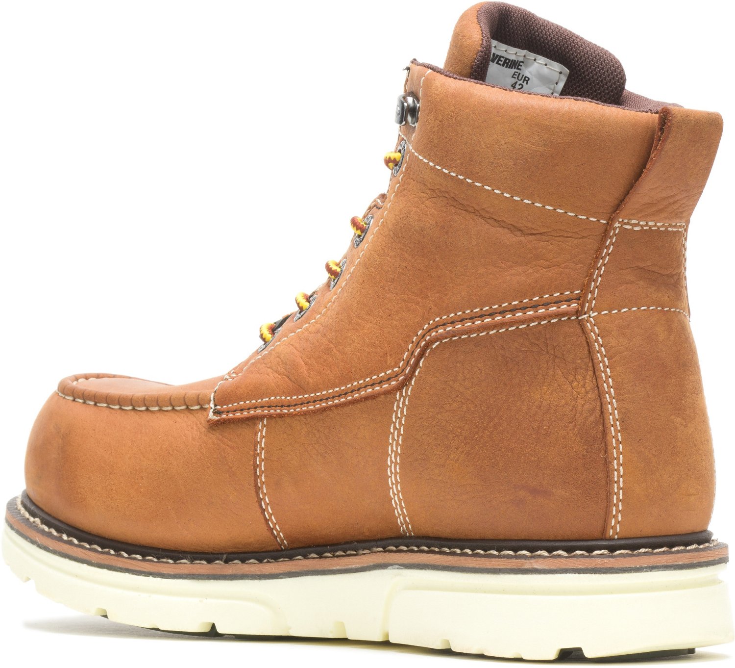 Wolverine Men's I-90 DuraShocks® Moc-Toe 6-in Work Boots                                                                        - view number 3