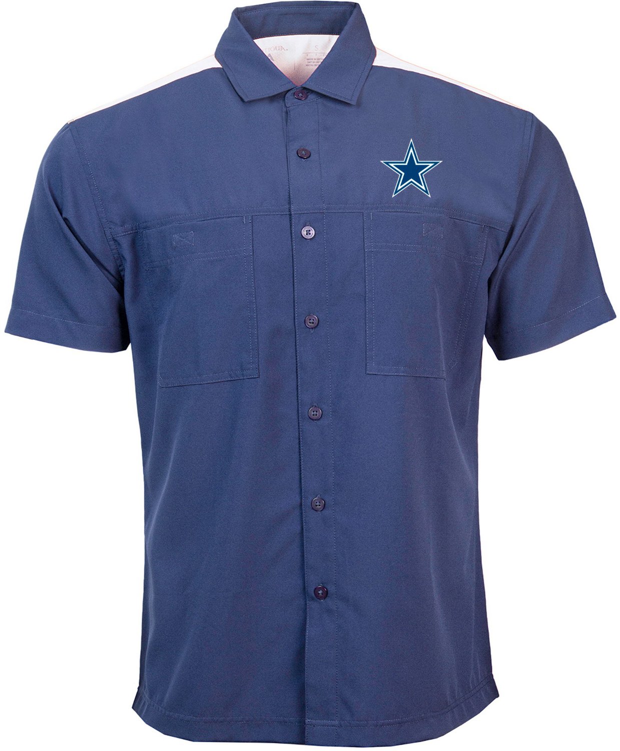 NFL Dallas Cowboys Button Up Shirt Short Sleeve Big Logo