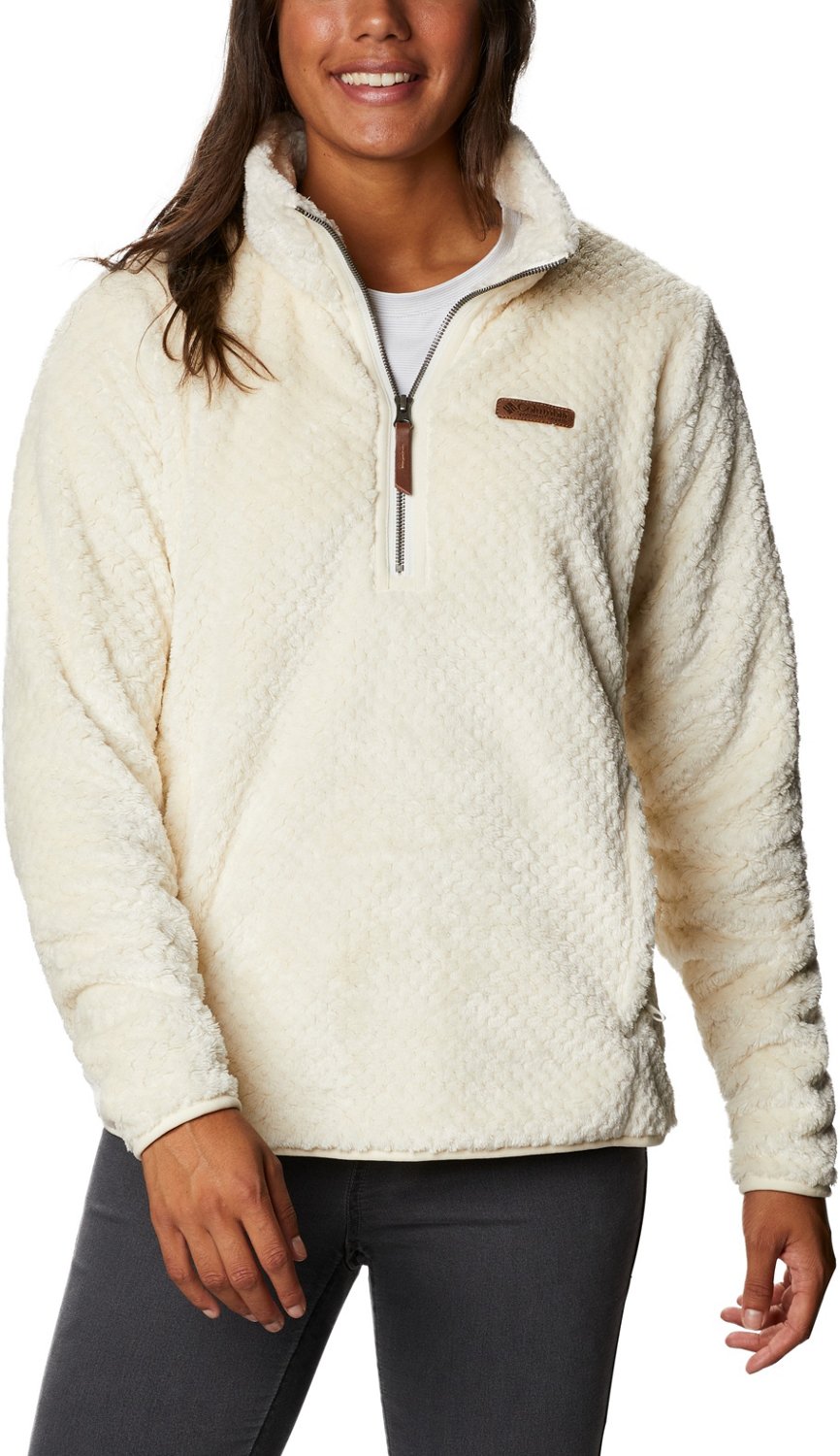 White fleece hotsell pullover women's