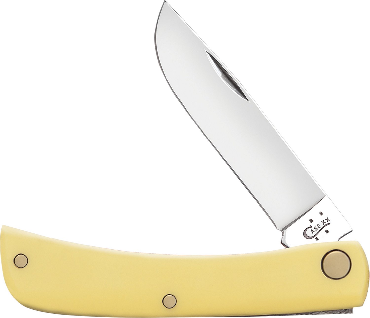 W. R. Case & Sons Cutlery Co Smooth Yellow Synthetic CS Sod Buster Jr  Pocket Knife FI00038 - The Home Depot