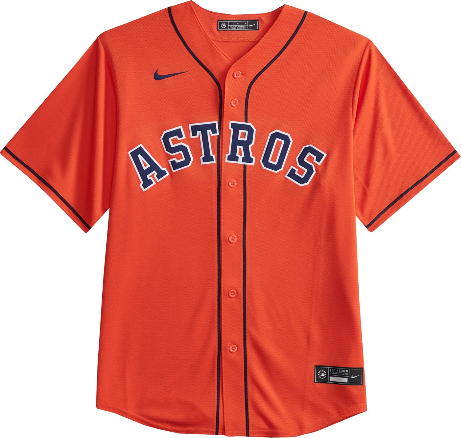 Houston Astros Nike Official Replica Home Jersey - Mens with