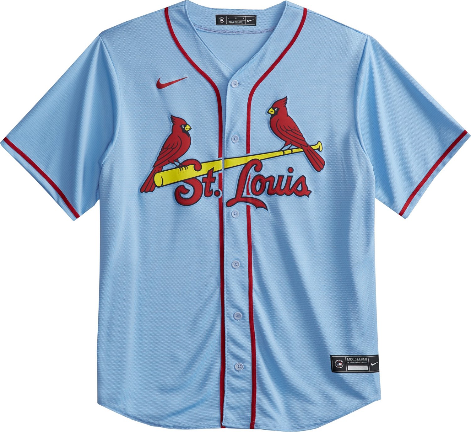 Men's St. Louis Cardinals Nike Light Blue Alternate Replica Team Jersey