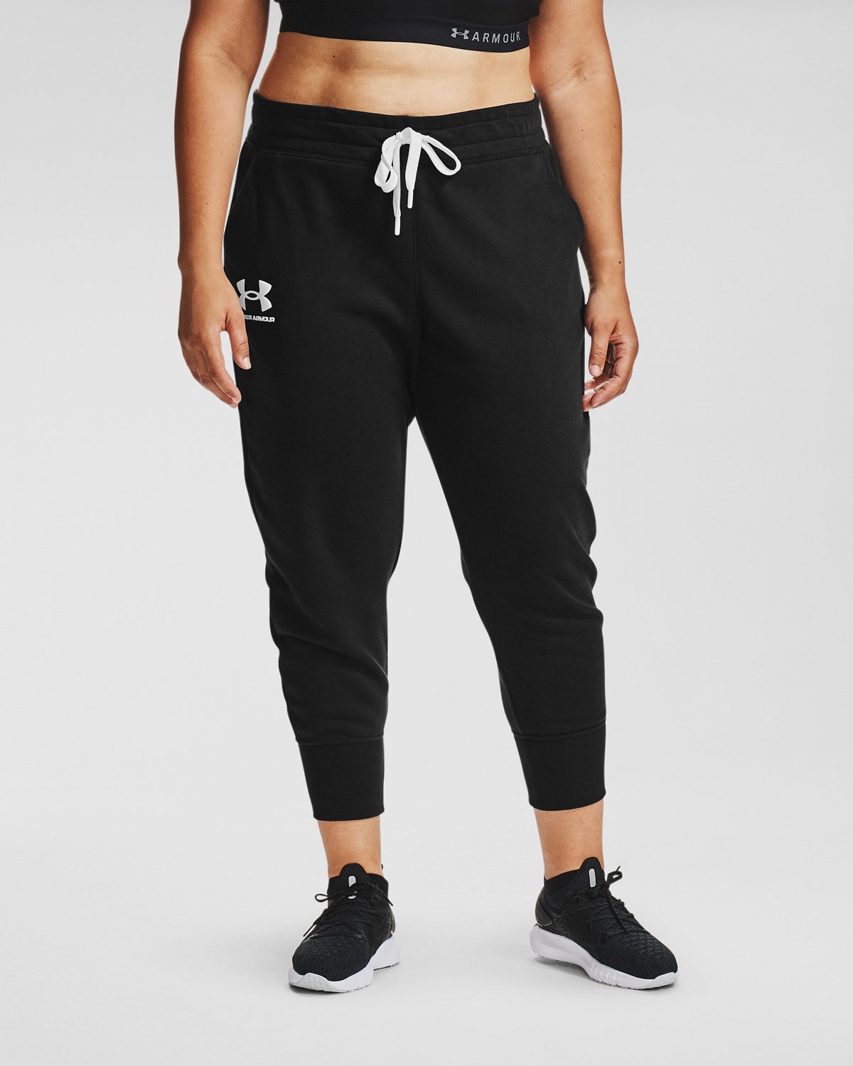 Under Armour draw string joggers in grey