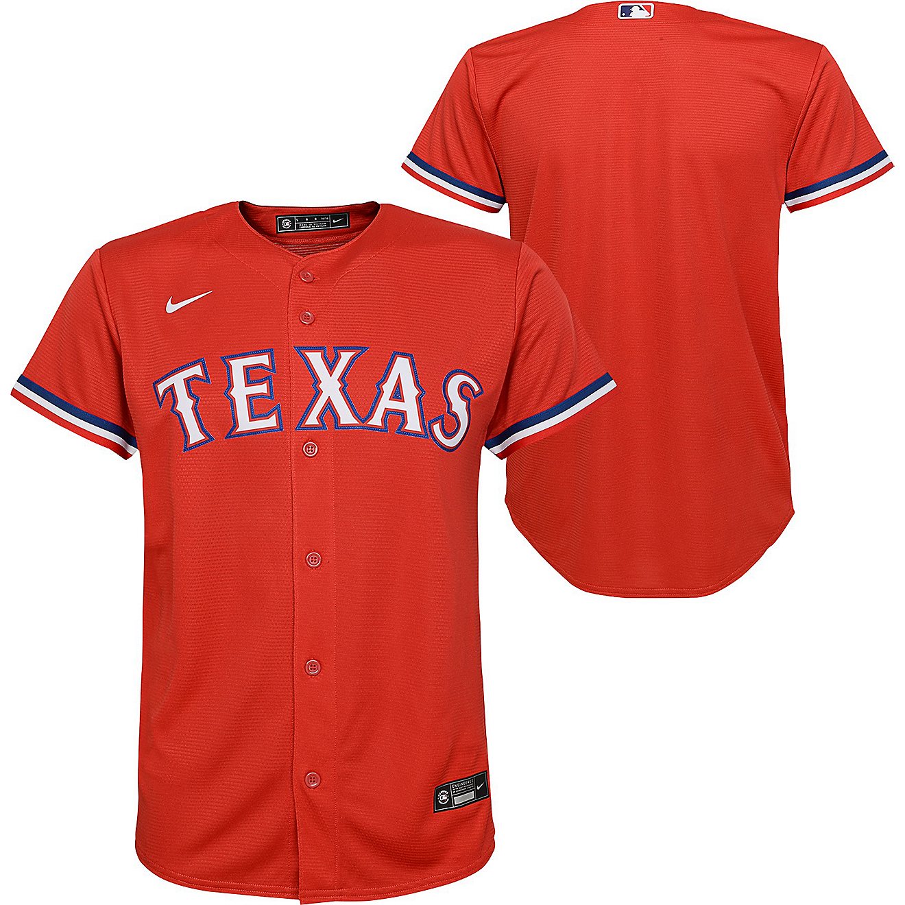 Nike Youth Texas Rangers Team Replica Finished Jersey                                                                            - view number 1