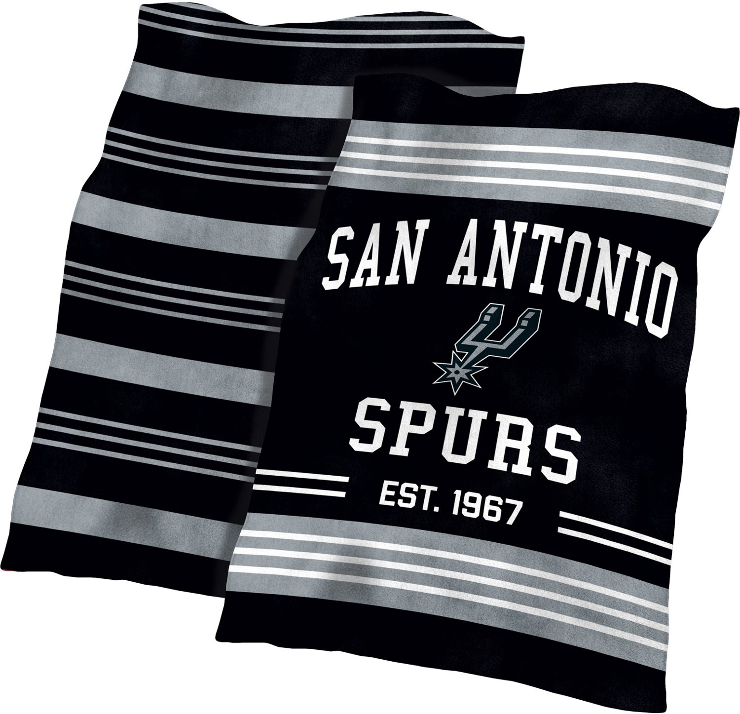 Logo San Antonio Spurs Colorblock Plush Blanket
