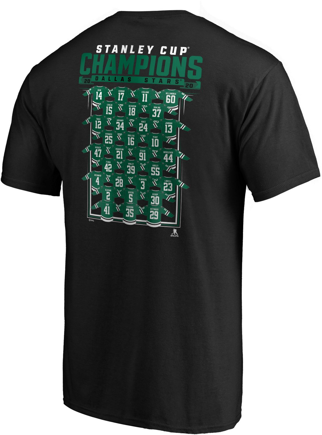 Fanatics Men's Dallas Stars Stanley Cup Champion Jersey Roster Short Sleeve T-shirt - view number 2