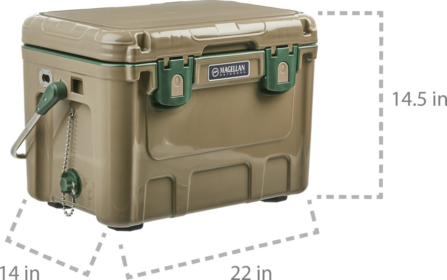 Magellan Outdoors IceBox Dual Open Hard Sided 20 qt Cooler