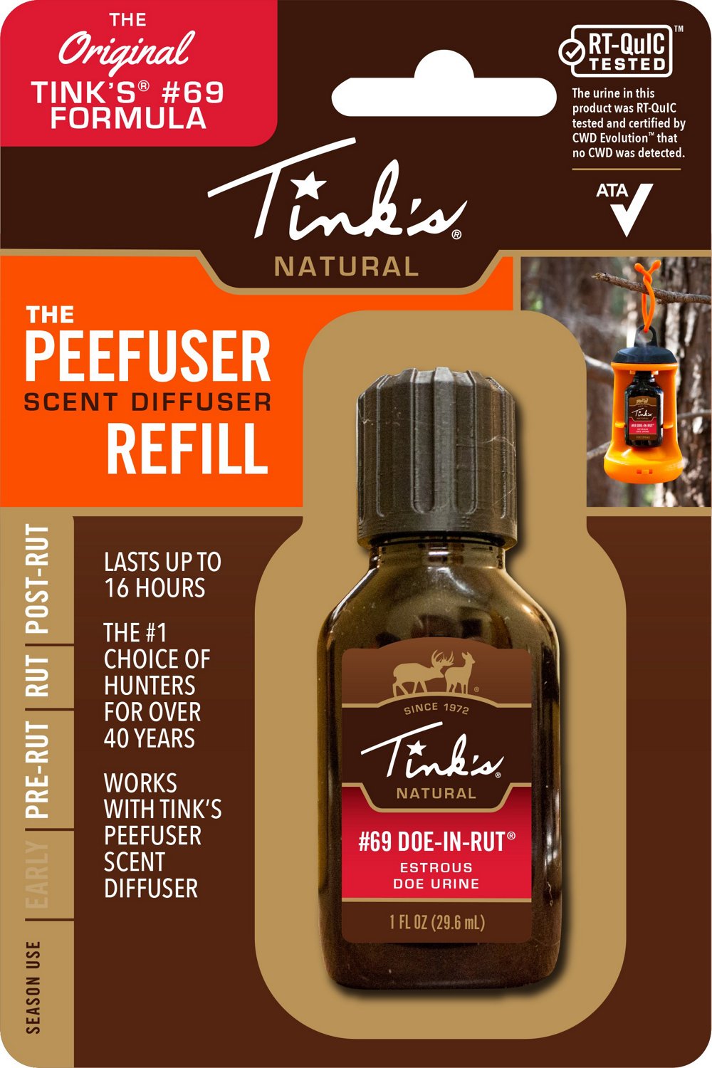 Tink's Peefuser Refill #69 Doe-in-Rut Natural Estrous Urine - view number 2