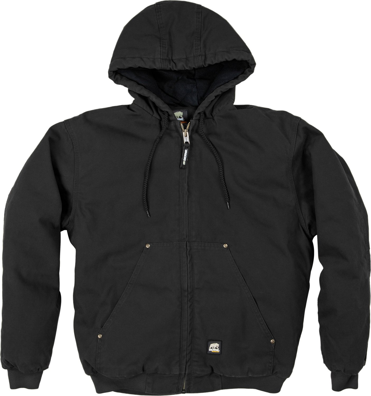 Berne Men's Highland Washed Hooded Jacket - view number 5