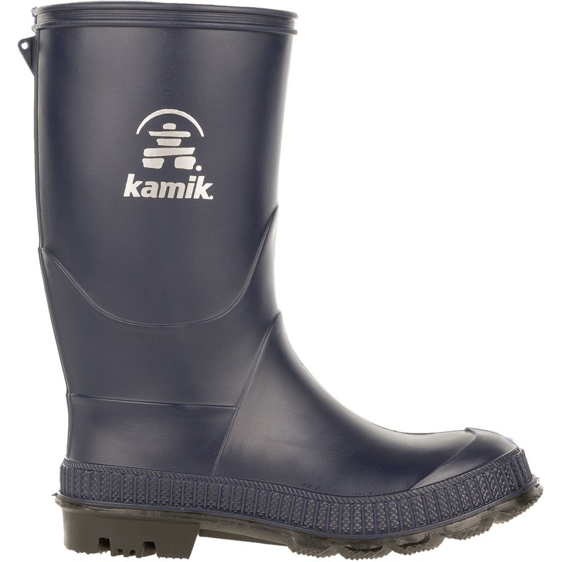 Kamik Kids' Stomp Rain Boots, Size 6, Navy/Black