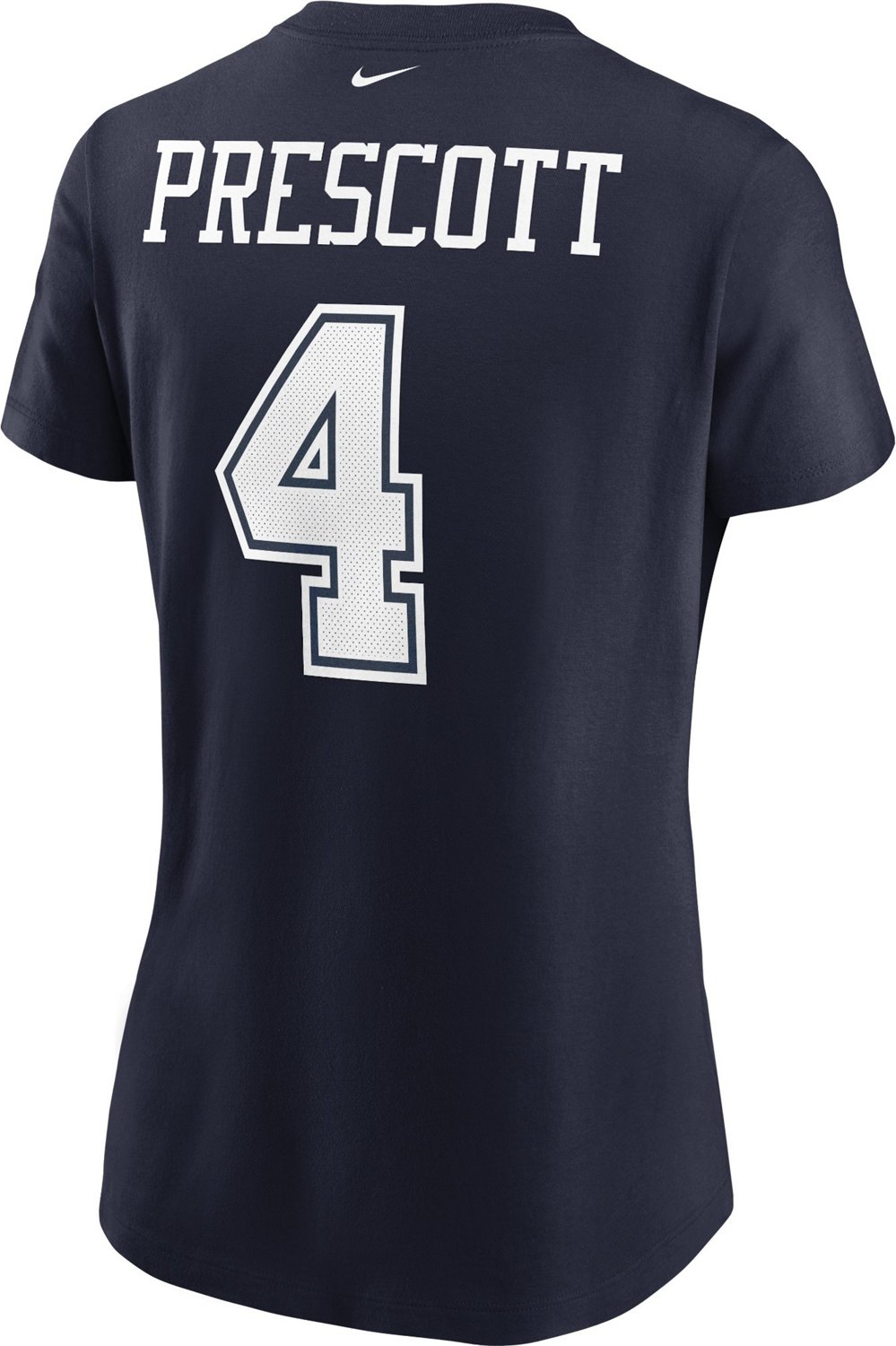 DAK Prescott #4 DALLAS COWBOYS NFL WOMEN'S JERSEY STYLE SHIRT NAVY XL-4XL  NWT